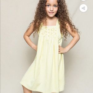 Petite Plume Girls Yellow Gingham Charlotte Nightgown